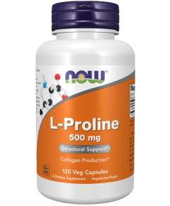 Now 500mg L Proline 120Capsules Supplement