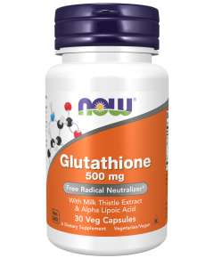 Now 500mg Glutathione 30Capsules Supplement