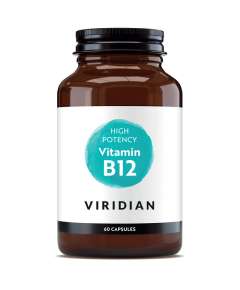 Viridian Vitamin B12 1000mcg 60Capsules Supplement