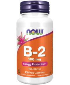 Now 100mg B2 Riboflavin 100Tablets Supplement
