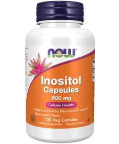Now 500mg Inositol 100Capsules Supplement