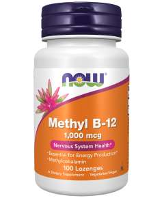 Now 1000mcg Methyl B12 100Lozenges Supplement