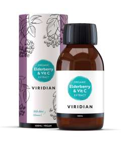 Viridian Organic Elderberry and Vitamin C Extract 100ml Supplement