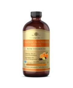 Solgar 473ml Liquid Calcium Magnesium Citrate with Vitamin D3 Supplement