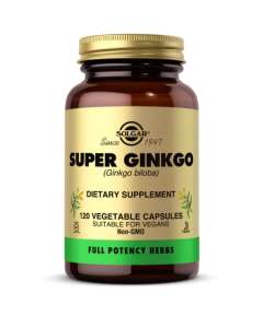 Solgar Ginkgo Biloba 60mg Extract 120 Vegetable Capsules Supplement