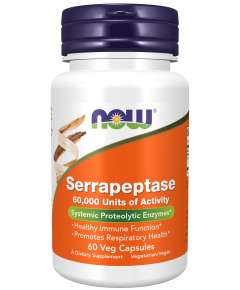 Now Serrapeptase 60Capsules Supplement