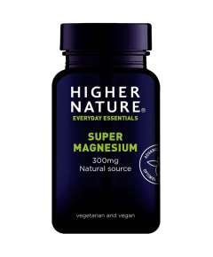 Higher Nature 300mg Super Magnesium 90 Vegeterian Capsules Supplement