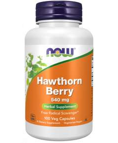 Now 540mg Hawthorn Berry 100Capsules Supplement