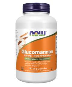 Now 575mg Glucomannan 180Capsules Supplement
