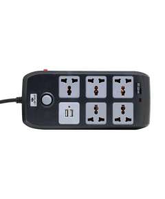 Lightwave LW EXT 52U 5 Port Power Extension with 2 USB Ports