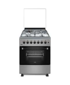Mika MST58U31E3SLEM 3 Gas 1 RAPID Hot Plate Standing Cooker