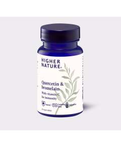Higher Nature Quercetin and Bromelain 60 Vegan Tablets