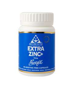 BioHealth 15mg  Extra Zinc 60 Capsules Supplement