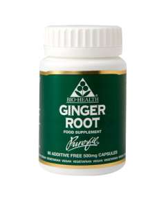 BioHealth 500mg Ginger Root 60 Capsules Supplement