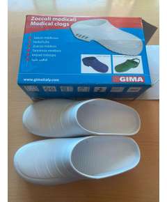 Gima One Pair White Medical Clogs