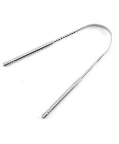 Generic Stainless Steel Tongue Scraper with Handle