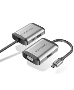 Vention Type-C to HDMI/VGA/USB3.0/PD Converter