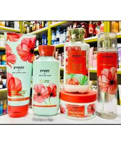 Bath and Body Works Poppy Five Bundle Set