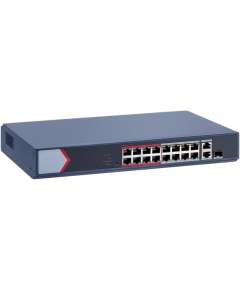 Hikvision DS-3E1318P-EI/M 16 Port Fast Ethernet Smart POE Switch