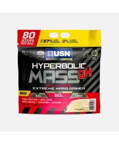 USN 6kg Hyperbolic Mass All In One Extreme Mass Gainer Supplement, Flavor: French Vanilla