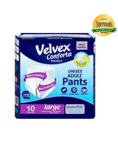 Velvex Conforta Four Pack Adult Pants, Product Size: Large (L)
