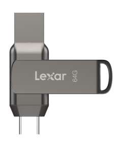 Lexar JumpDrive D400 64GB Dual Drive USB 3.2 Gen 1 USB-C / USB-A Flash Drive