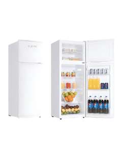 Rebune RE-BCD-118W 118L Double Door Refrigerator