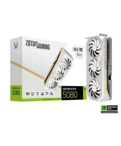 ZOTAC Gaming GeForce RTX 5080 SOLID OC White Edition 16GB GDDR7 Graphics Card