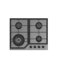 Mika MGH62405FGGW 60cm 4 Gas with WOK Built-In Gas Hob