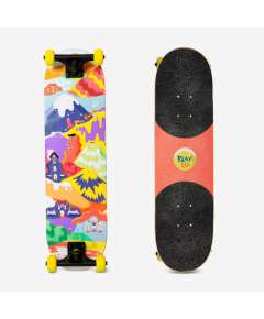Oxelo Play 120 Happy Mountains Kids Skateboard