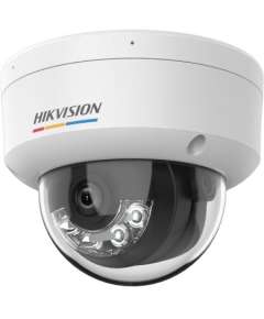 Hikvision - 4 MP ColorVu with Smart Hybrid Light Fixed Dome Network Camera