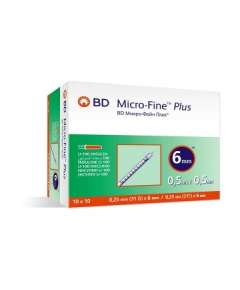BD 0.5ml 31G 100Pack Microfine Insulin Syringes