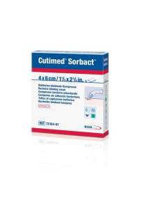 Cutimed Sorbact Swab, Size: 4cm by 6cm