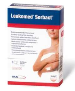 Leukomed Sorbact 10cm by 25cm 20Pack Dressing