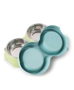 CatLuna Stainless Steel Double Bowl