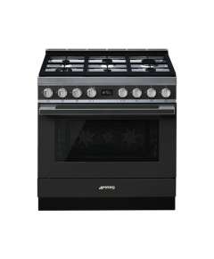 SMEG CPF9GPAN Cooker 6 Gas + Electric Oven cooker