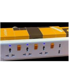 Carl and gilbert 3 Way Power Extension with USB