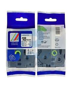 Brother TZ2-241 18mm Black on White Compatible Label Tape