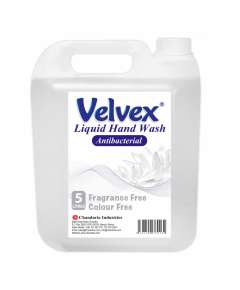 Velvex 5Litre Fragrance Free Antibacterial Cream Handwash