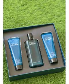 Davidoff Cool Water Edt Three Piece Men Perfume Gift Set