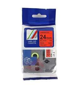 Brother TZ2-451 24mm Black on Red Compatible Label Tape