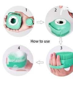 Shampoo Dispensing Dog and Cat Brush