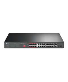 TP-Link TL-SL1226P 24Port Ethernet + 2-Port Gigabit Unmanaged PoE+ Switch