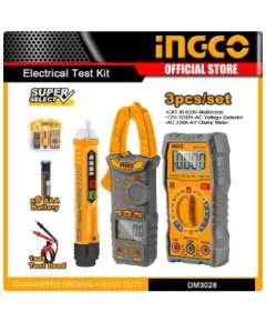 Ingco DM3028 Electrical Test Kit 3pc Digital Multimeter/ Clamp Meter /Voltage Detector