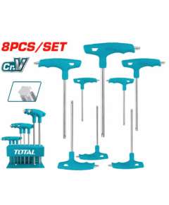Total THHW80836 8 Pcs T-handle torx wrench set