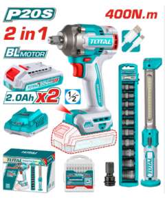 Total TOSLI23048 Cordless 2 pcs combo kit