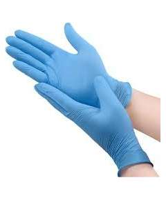 Nitrile Blue Powder Free 10Boxes Examination Gloves, Product Size: Medium (M)