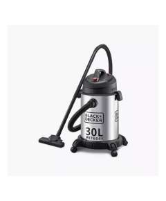 BLACK+DECKER WV1610-B5 30L Pot 1600W Stainless Steel Vacuum Cleaner