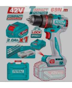 Total  TIDLI426981 69Nm 42v Compact Brushless Cordless Impact Drill