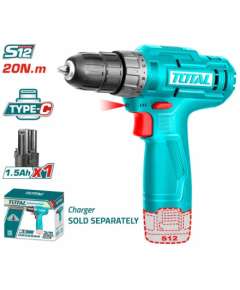 Total TDLI12428 12V 20Nm Lithium-Ion cordless drill